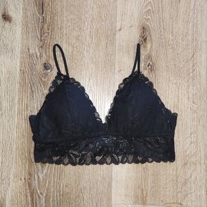 Black lace bralette top Size Medium
